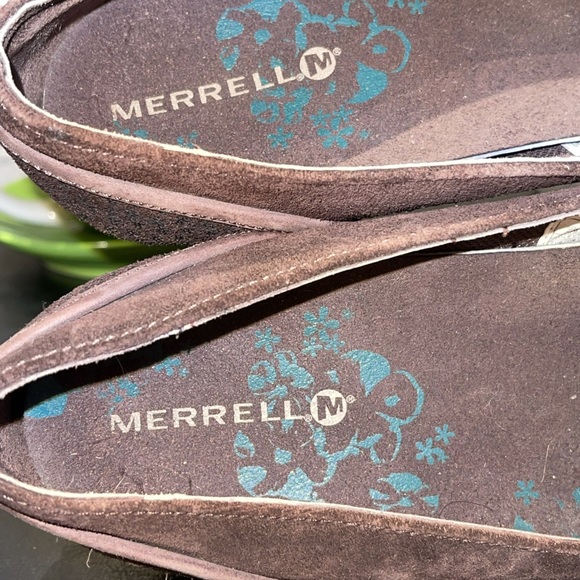 Merrill Brown Suede Leather “Patunia” Mary Janes - Picture 12 of 14